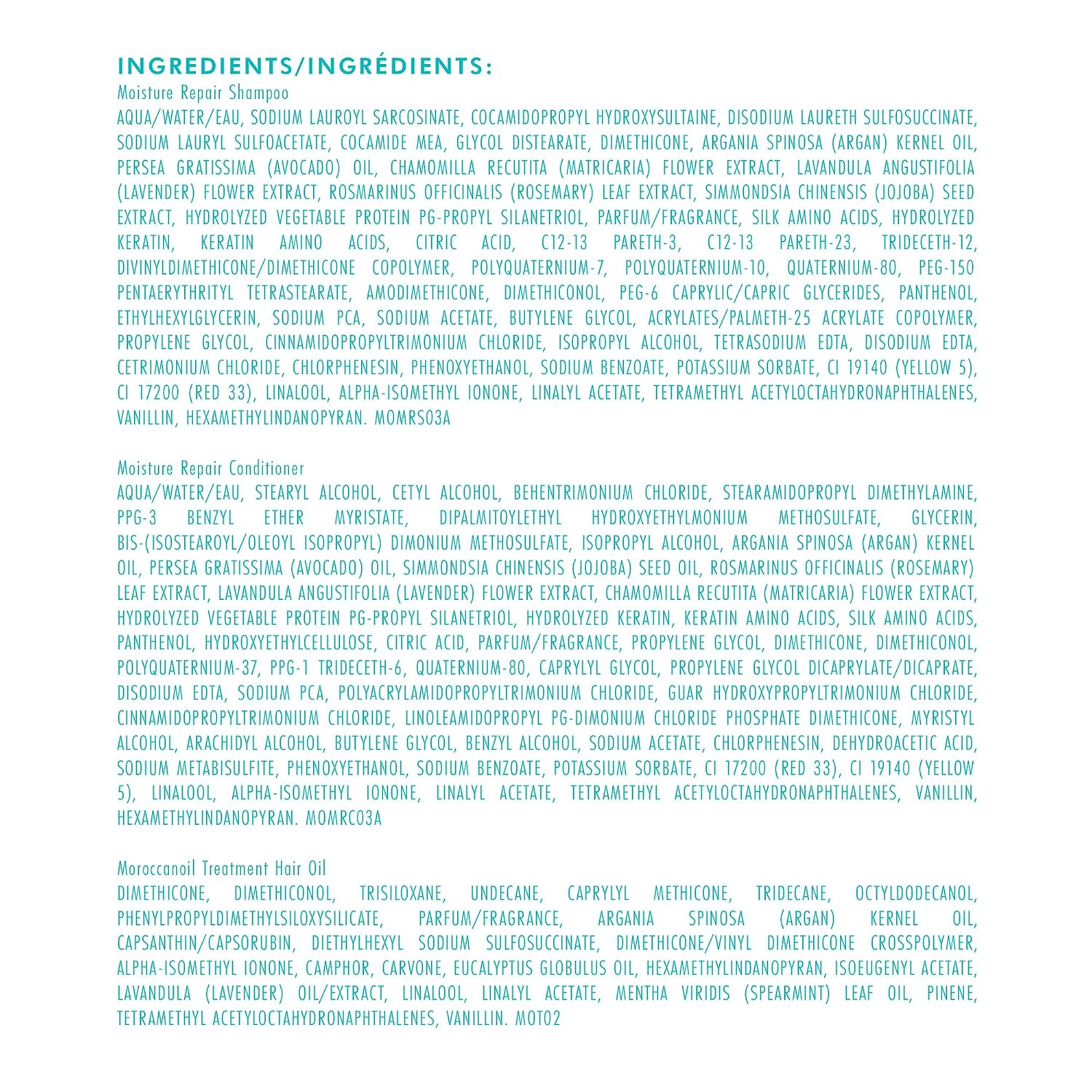 Moroccanoil Moisture Repair Shampoo