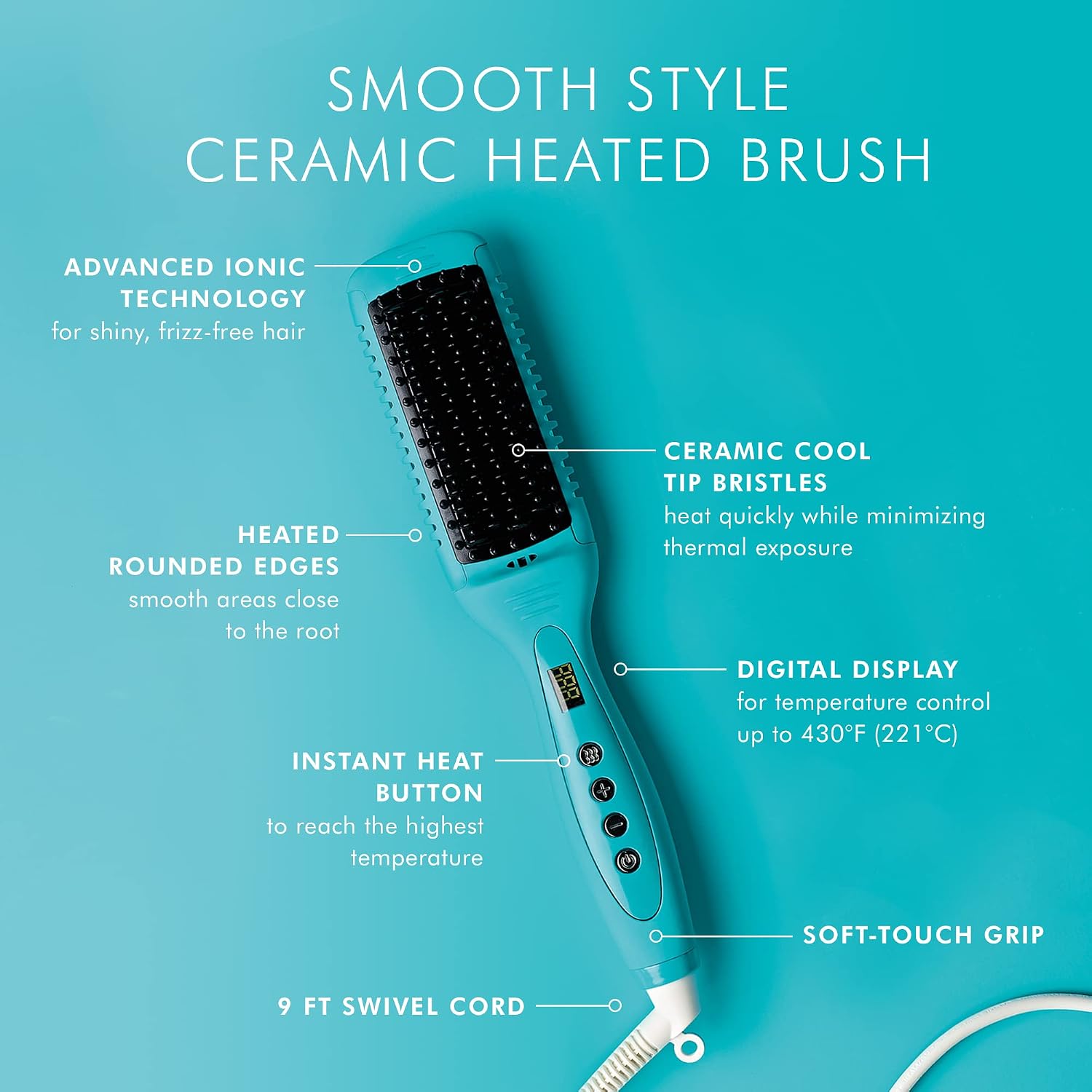 Moroccanoil Smooth Style Ceramic Heated Brush & Perfect Defense Bundle