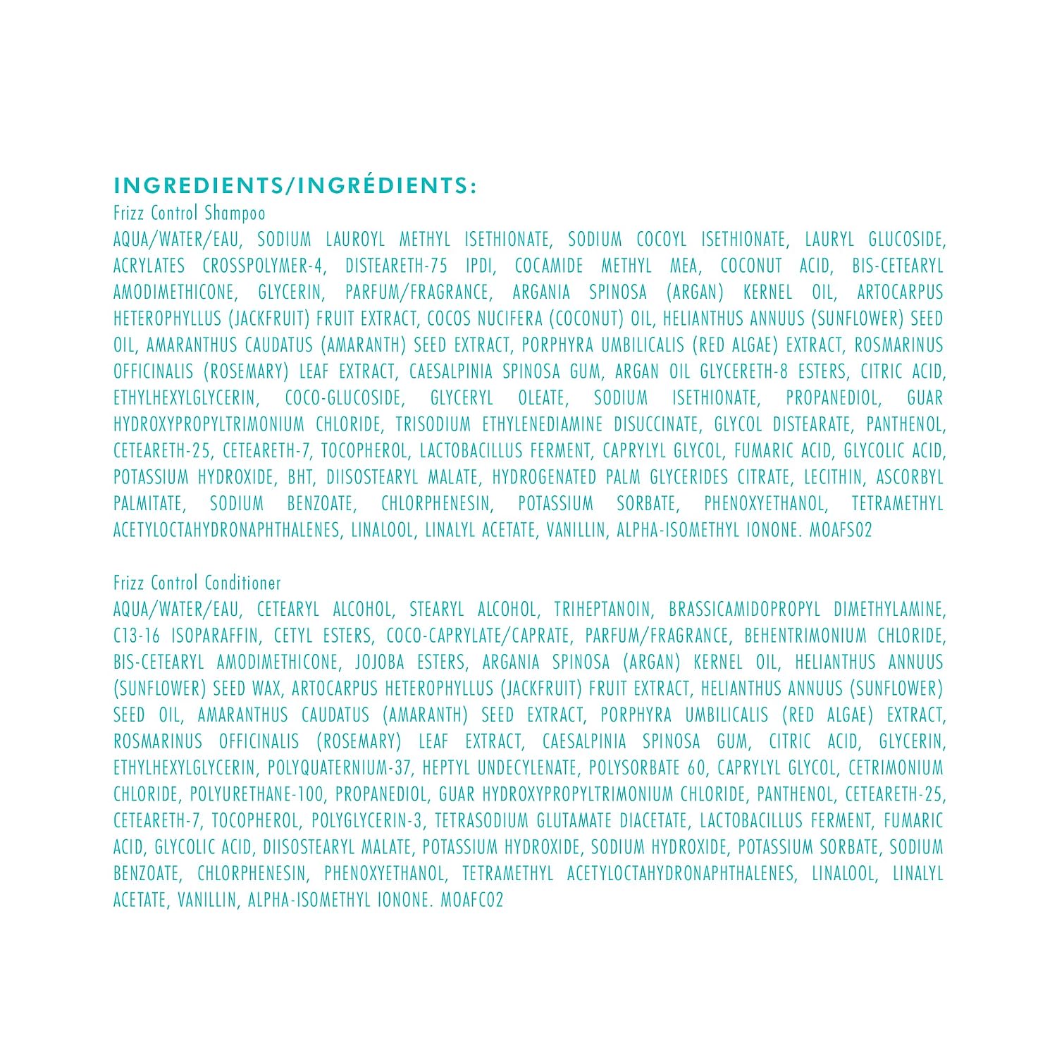 Moroccanoil Frizz Control Shampoo