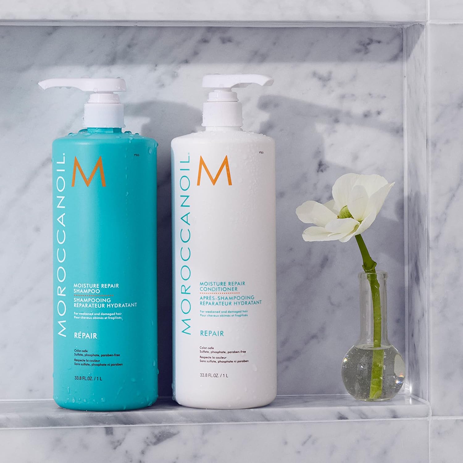 Moroccanoil Moisture Repair Shampoo and Conditioner Bundle