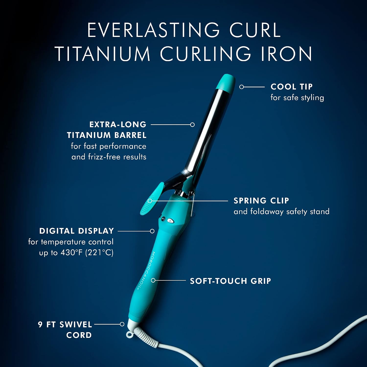 Moroccanoil Everlasting Curl Titanium Curling Iron