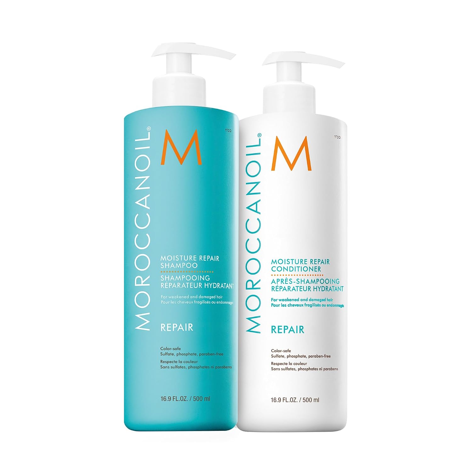Moroccanoil Moisture Repair Shampoo & Conditioner, 16.9 Fl. Oz.