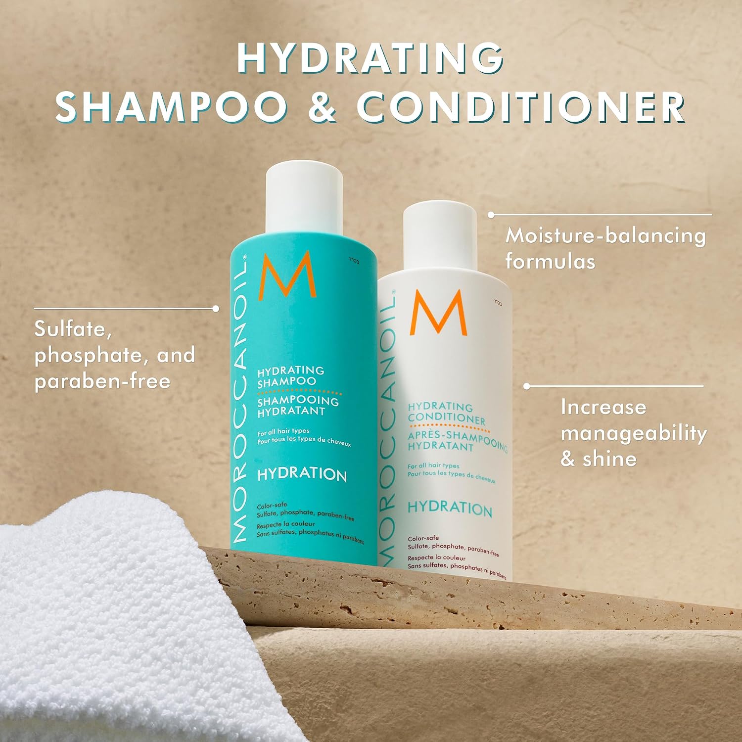 Moroccanoil Hydrating Shampoo & Conditioner, 16.9 Fl. Oz.