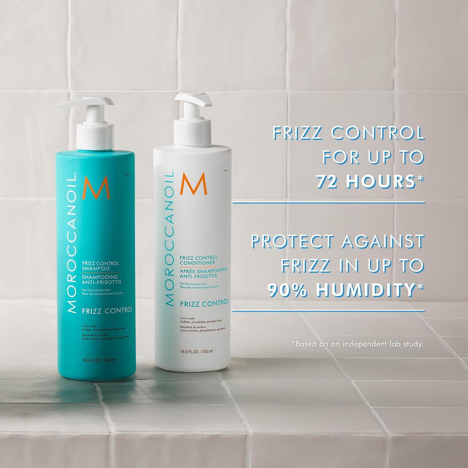 Moroccanoil Frizz Control Shampoo &Conditioner, 16.9 Fl. Oz.