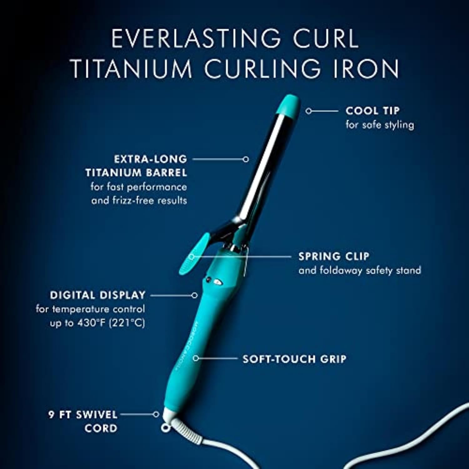 Moroccanoil Everlasting Curl Titanium Curling Iron
